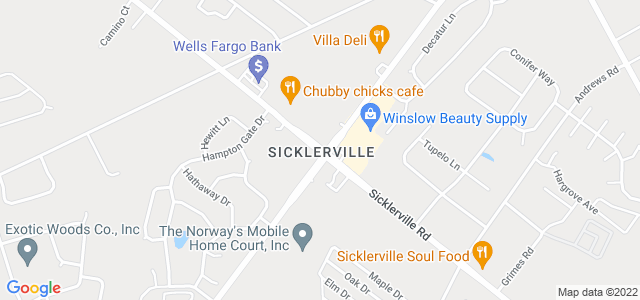 Map of business location