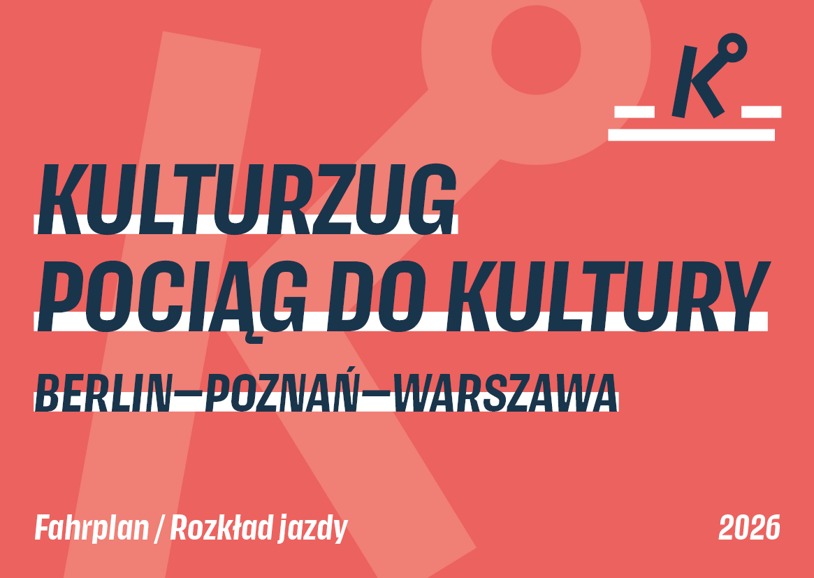 Plakat des Kulturzuges nach Warschau