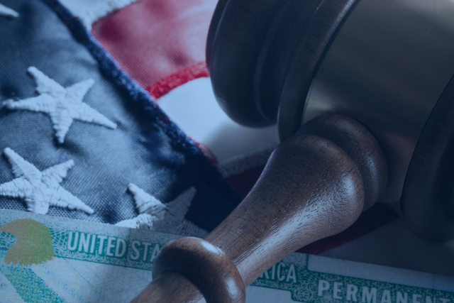 I9 verification documents and justice concept