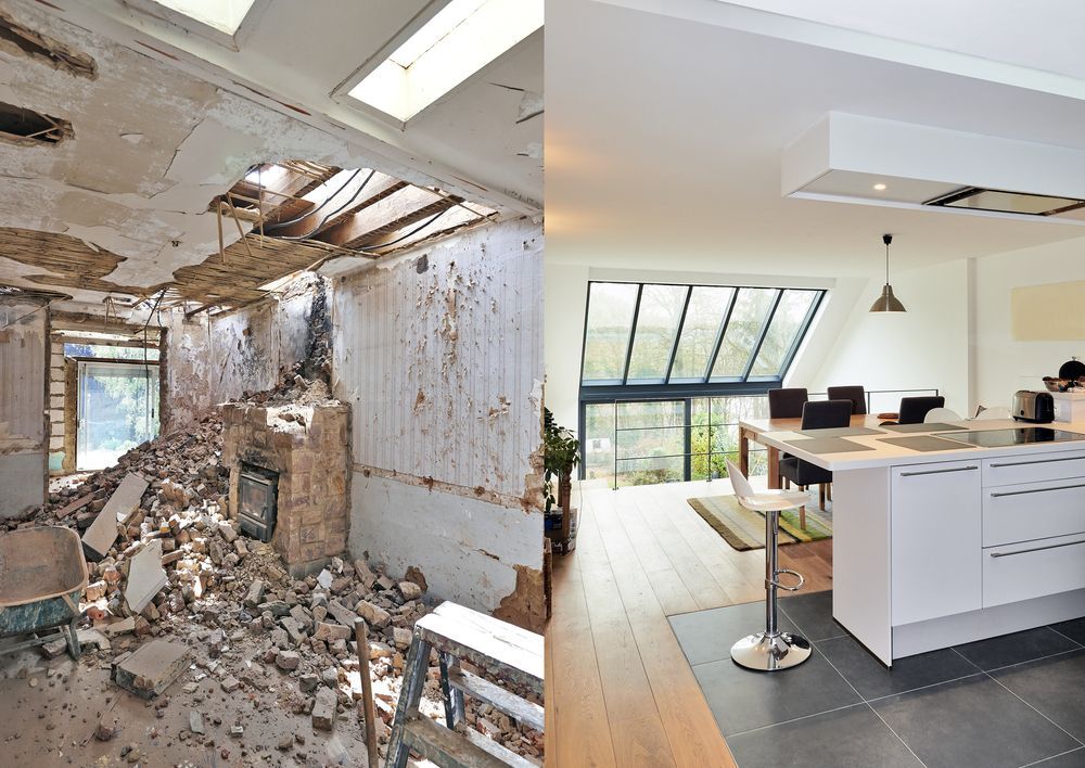 Before and After Photo of a Home Renovation — Platinum Kitchens & Bathrooms in Bonville, NSW