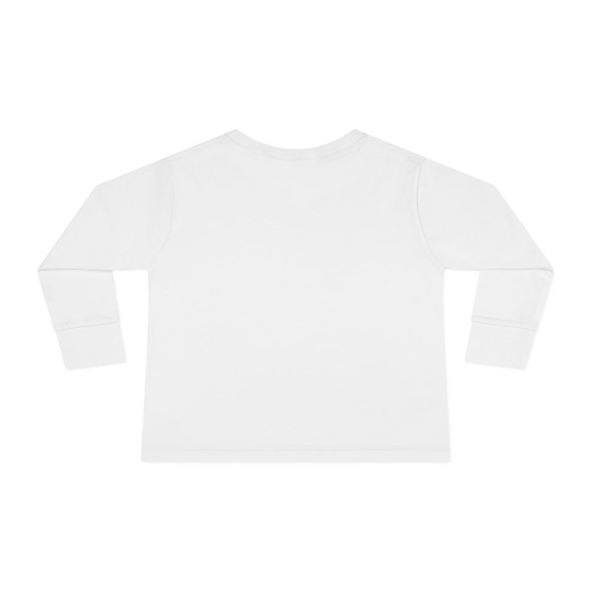 White long-sleeved t-shirt with 
