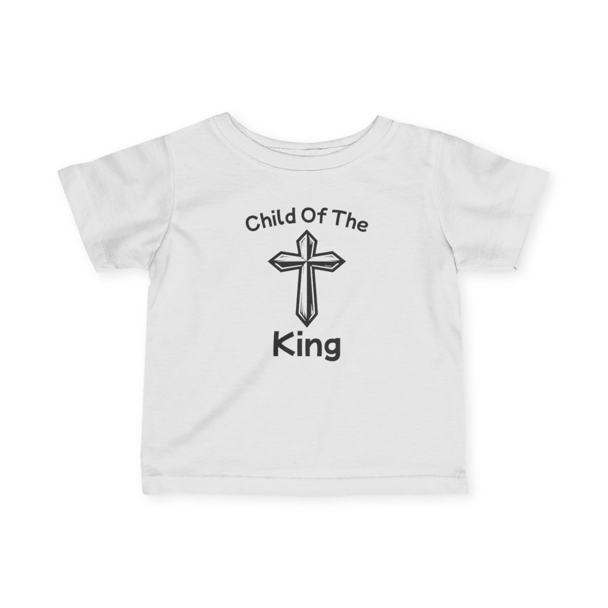 White baby t-shirt with 