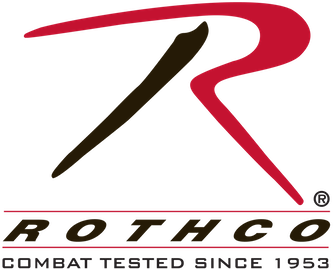 Rothco logo: a stylized red letter R above the brand name and the tagline 
