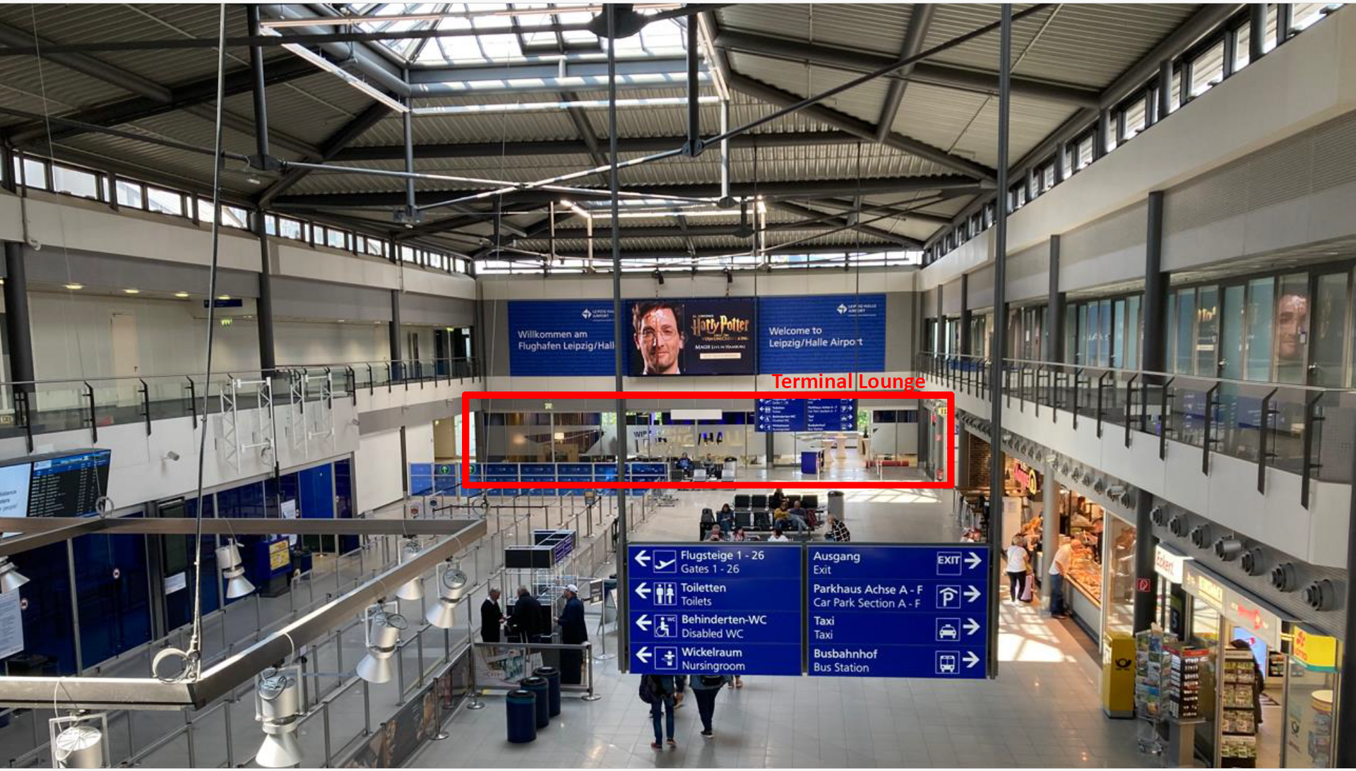 Foto zur Verdeutlichung, dass wir uns am 12. Juni 17 Uhr in der Terminallounge des Flughafen Leipzig/Halle treffen.