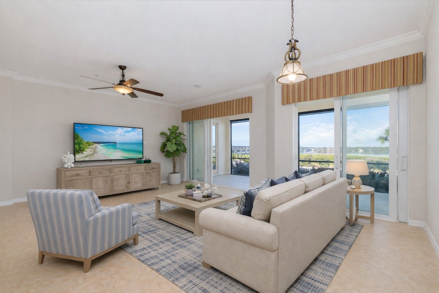 Virtually Staged Condo. 1264 Riverscape St. Bradenton, FL. Riverfront Condo in Tidewater Preserve