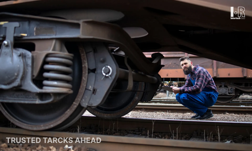 RFID train positioning system for railway tracking with trackside tags and an on-board reader detecting train location