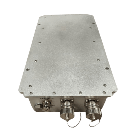 Silver rectangular electronic device with connectors on the front.