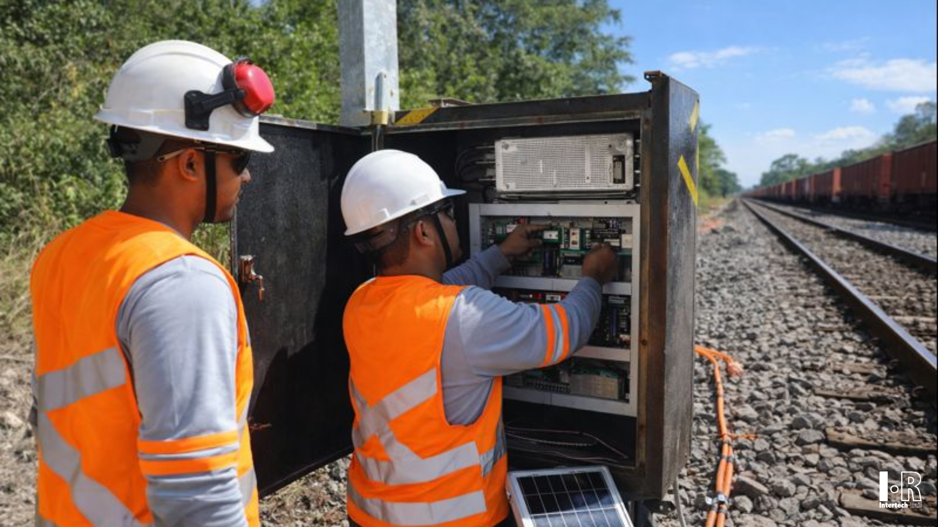 Rail-ID ARK system mounted at wayside AEI installation