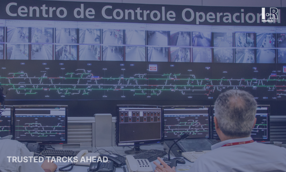 Rail yard personnel using automated yard management systems, dashboards, AEI technology, and real-time operational data to support safe and productive freight rail operations.