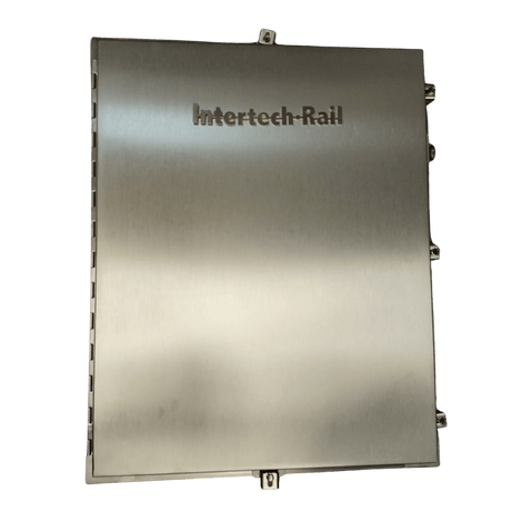 Stainless steel electrical enclosure labeled 