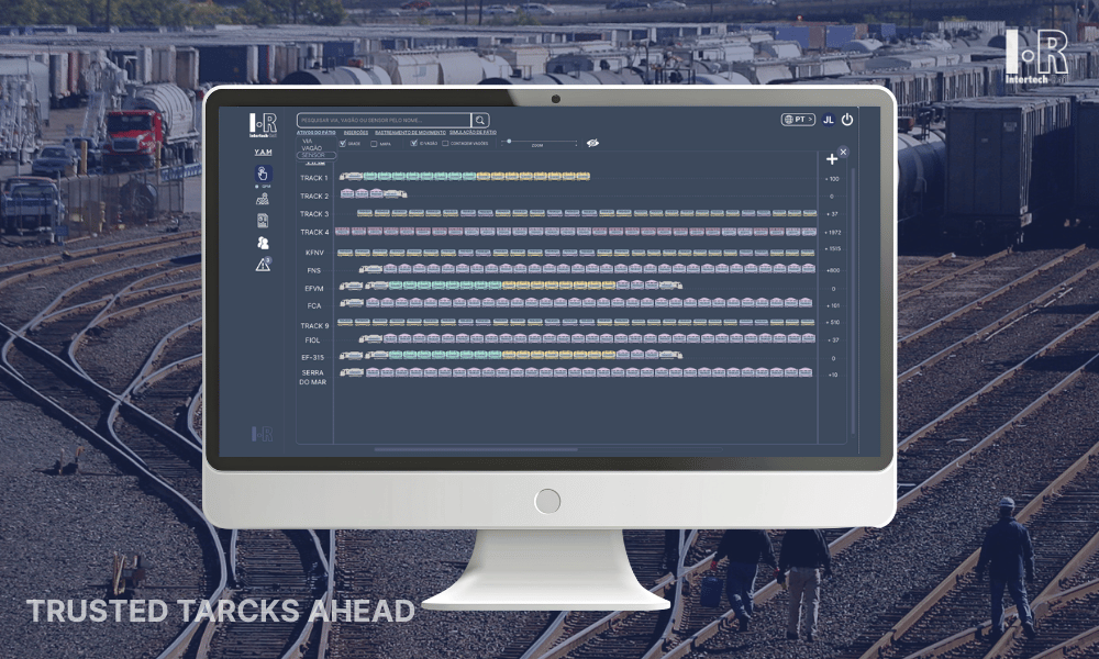 Rail-ID yard management system using AEI and RFID technology for automated freight car identification.