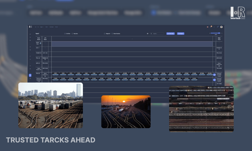Yard management system for freight rail operations with automated car tracking and identification.