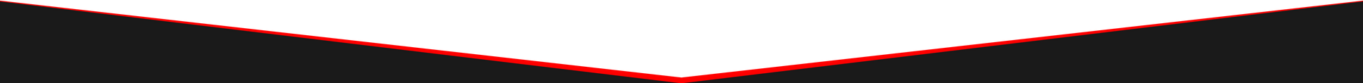 A close up of a red and white triangle on a black background.