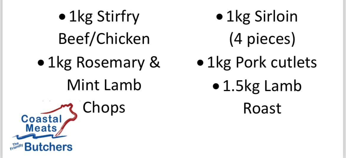 Meat Pack for $110 Featuring Beef, Chicken, Lamb, and Pork — Coastal Meats in Yeppoon, QLD
