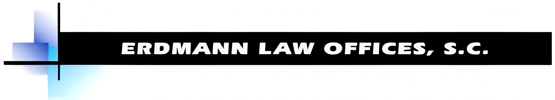 The logo for eller frye law is black and white.