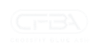 Faded CrossFit Blue Ash logo in light gray on white background