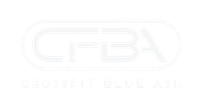 Faded CrossFit Blue Ash logo in light gray on white background