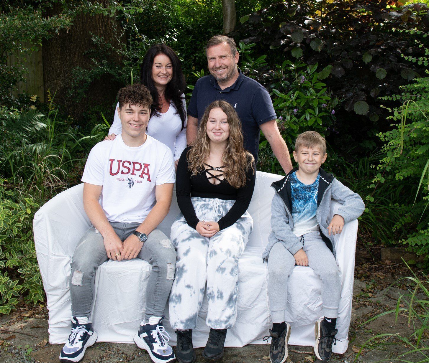 Family summer outdoor family portrait photography Stockport