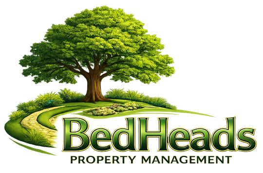 Logo featuring a large oak tree on a grassy hill with a winding path and the text 