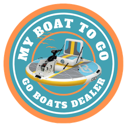 A logo for my boat to go go boats dealer