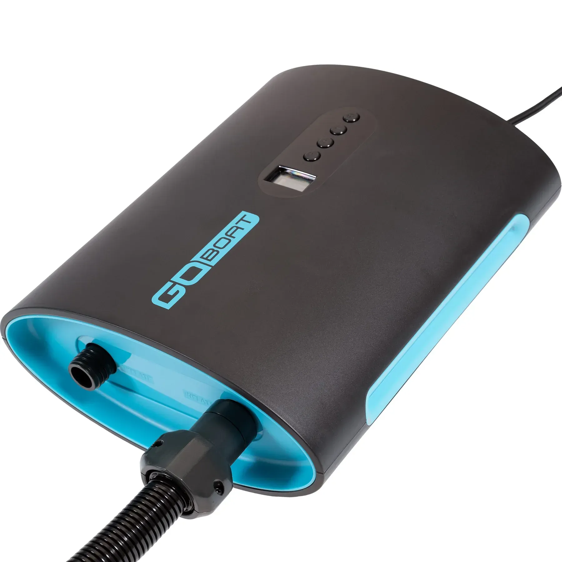 A black and orange device that says koonel on it