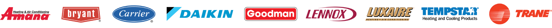 HVAC Brands we service in Concord, CA