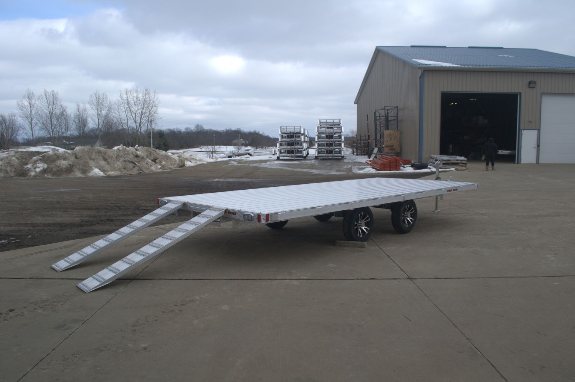 Trailer Ramp Decking Aluminum Deck Over Trailer Deluxe
