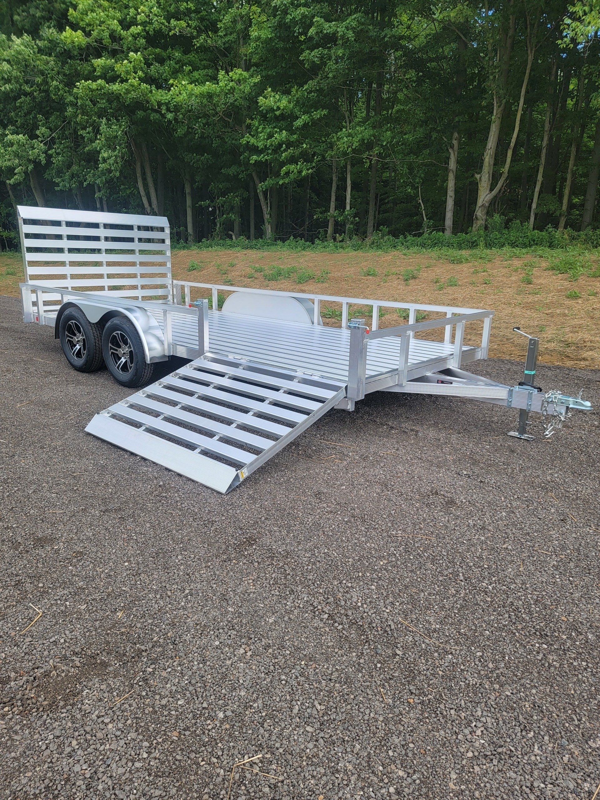 aluminum utility trailer side load option on trailer