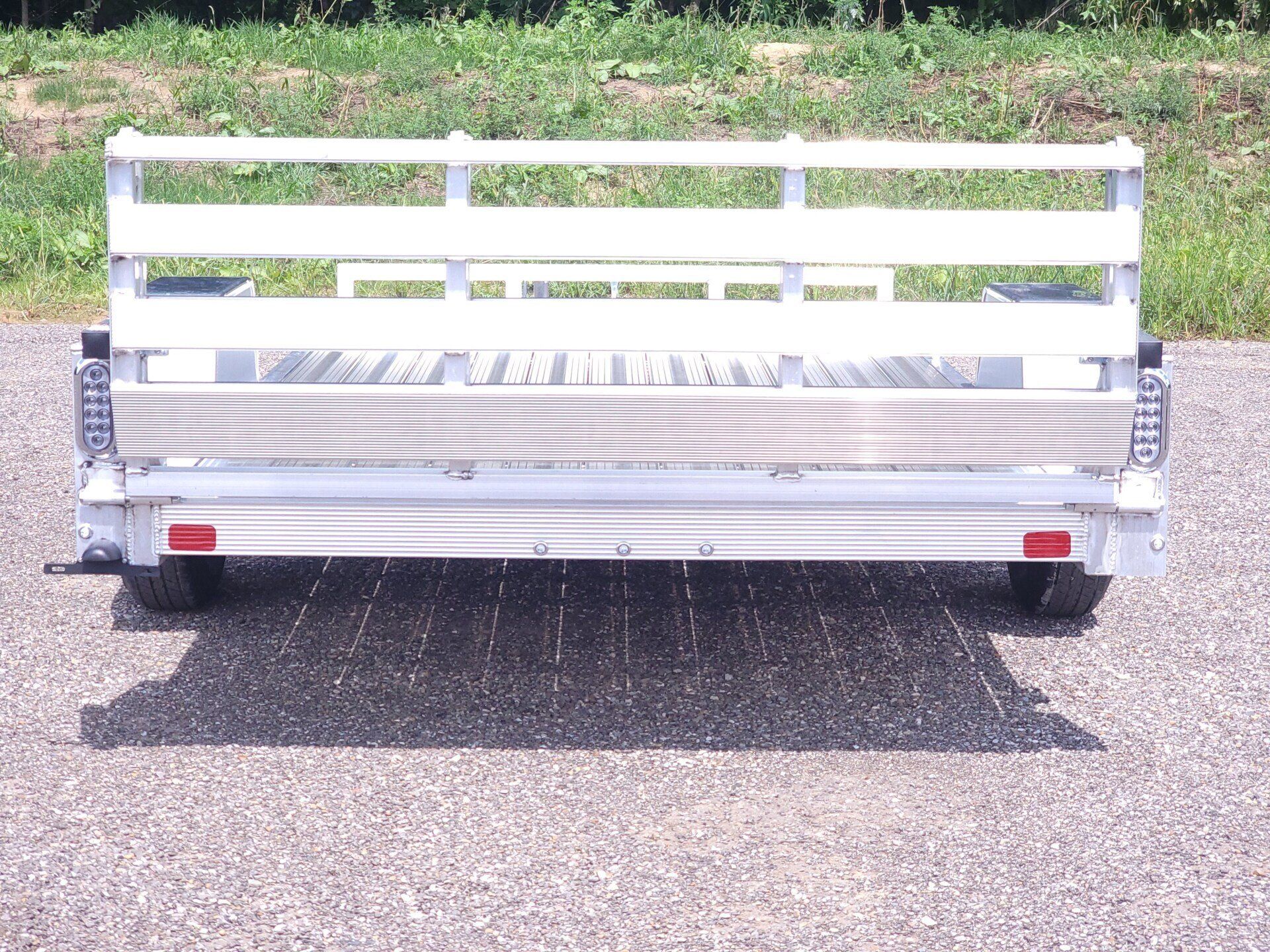 trailer with folding ramp