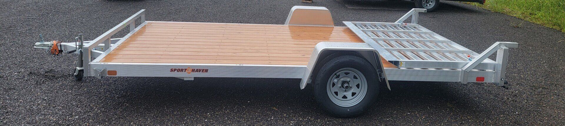 utility trailer with steel fenders