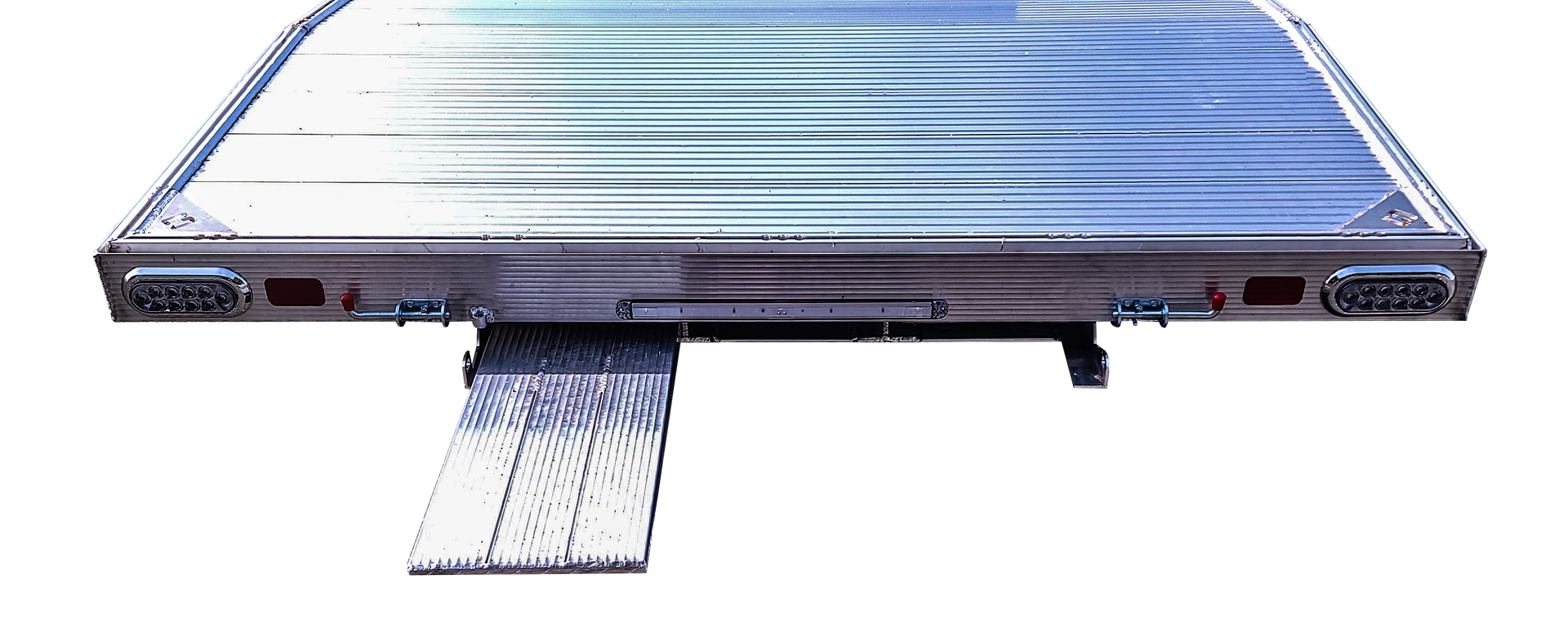 aluminum car trailer with rear ramps