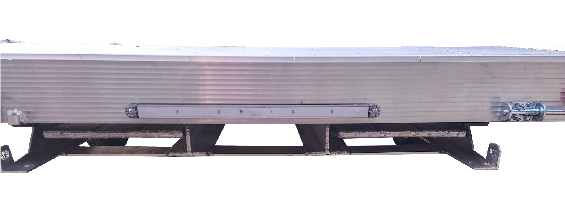 trailer with rear ramp storage