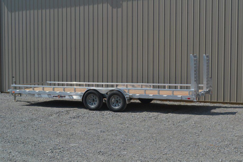 open flat bed trailer