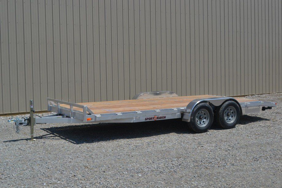 open flat bed car hauler