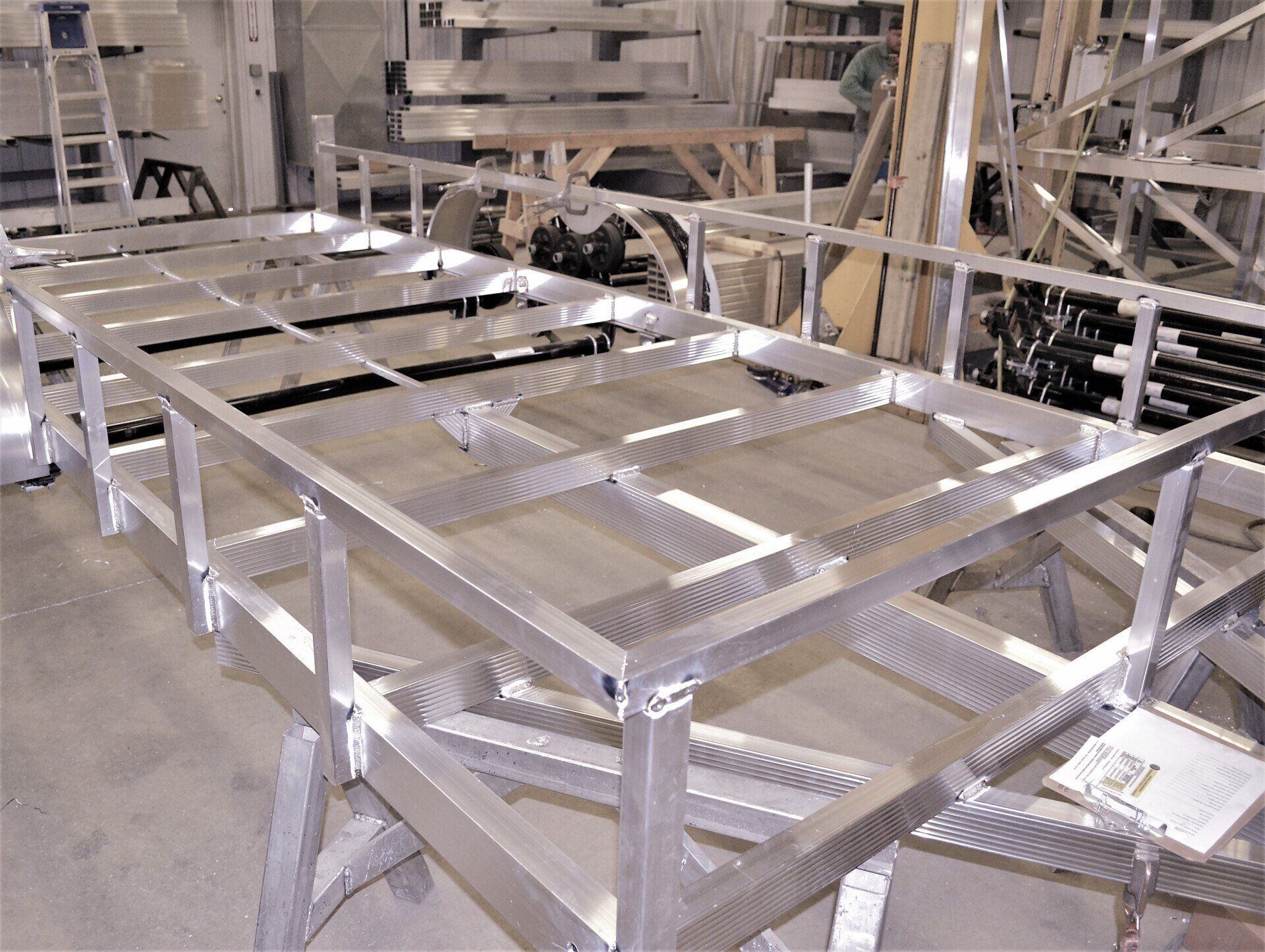 utility trailer frame without decking