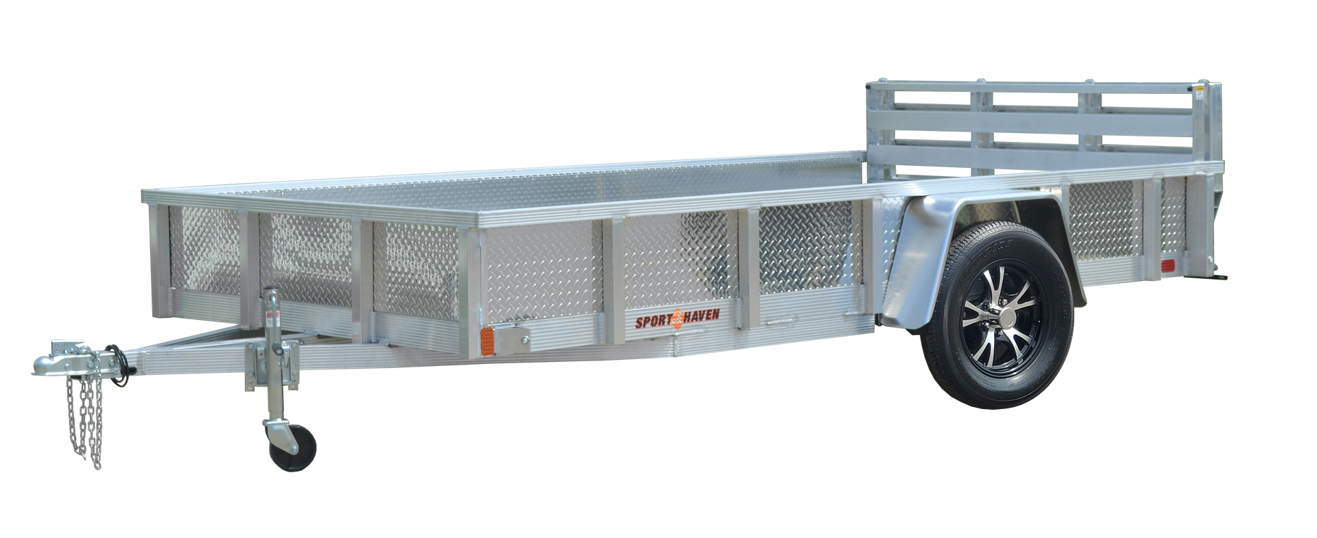 aluminum utility trailer with aluminum sides