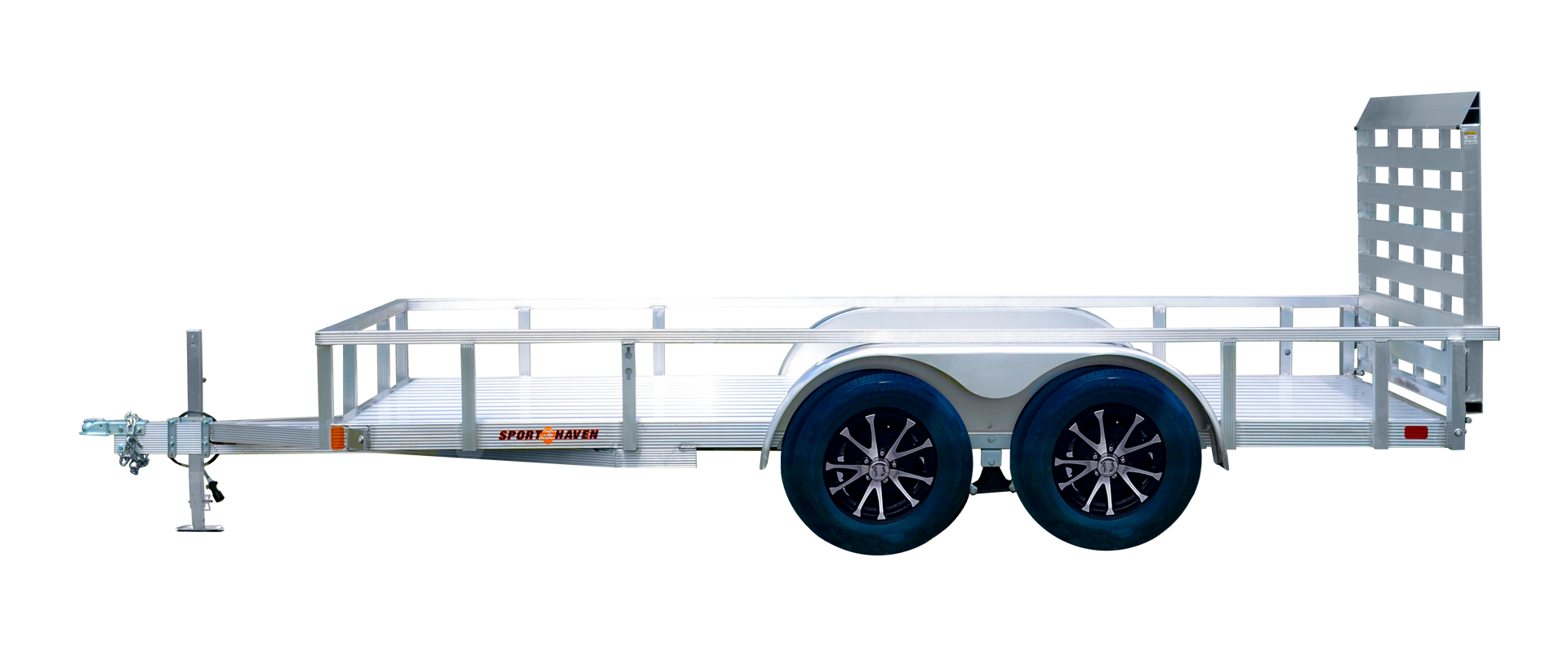 utility trailer with aluminum deck
