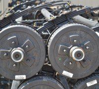 trailer with drum brakes