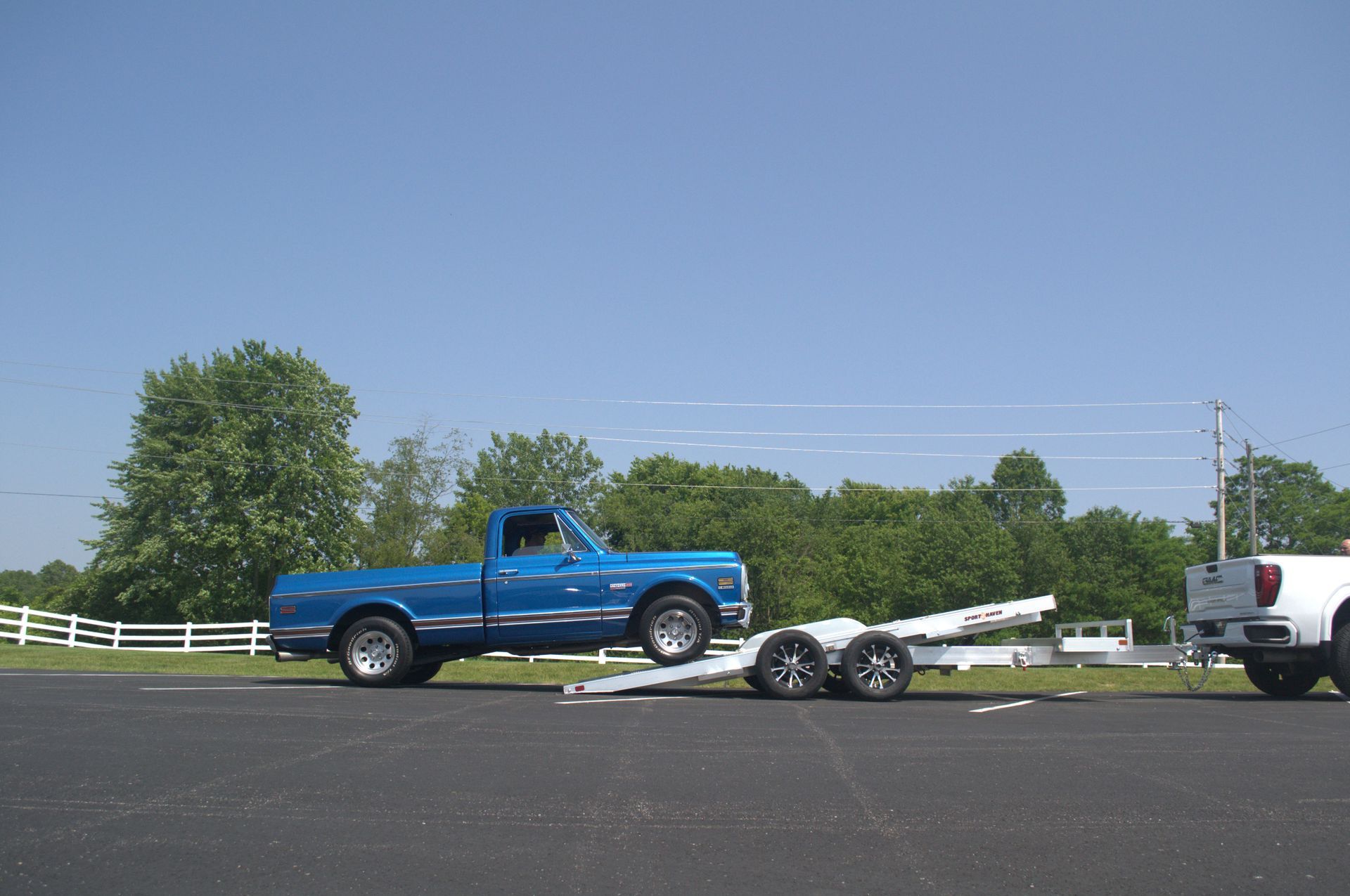 Loading Tilt Car Haul Trailer