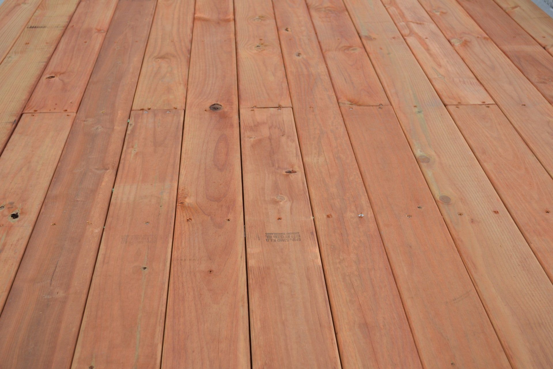 wood decking on trailer
