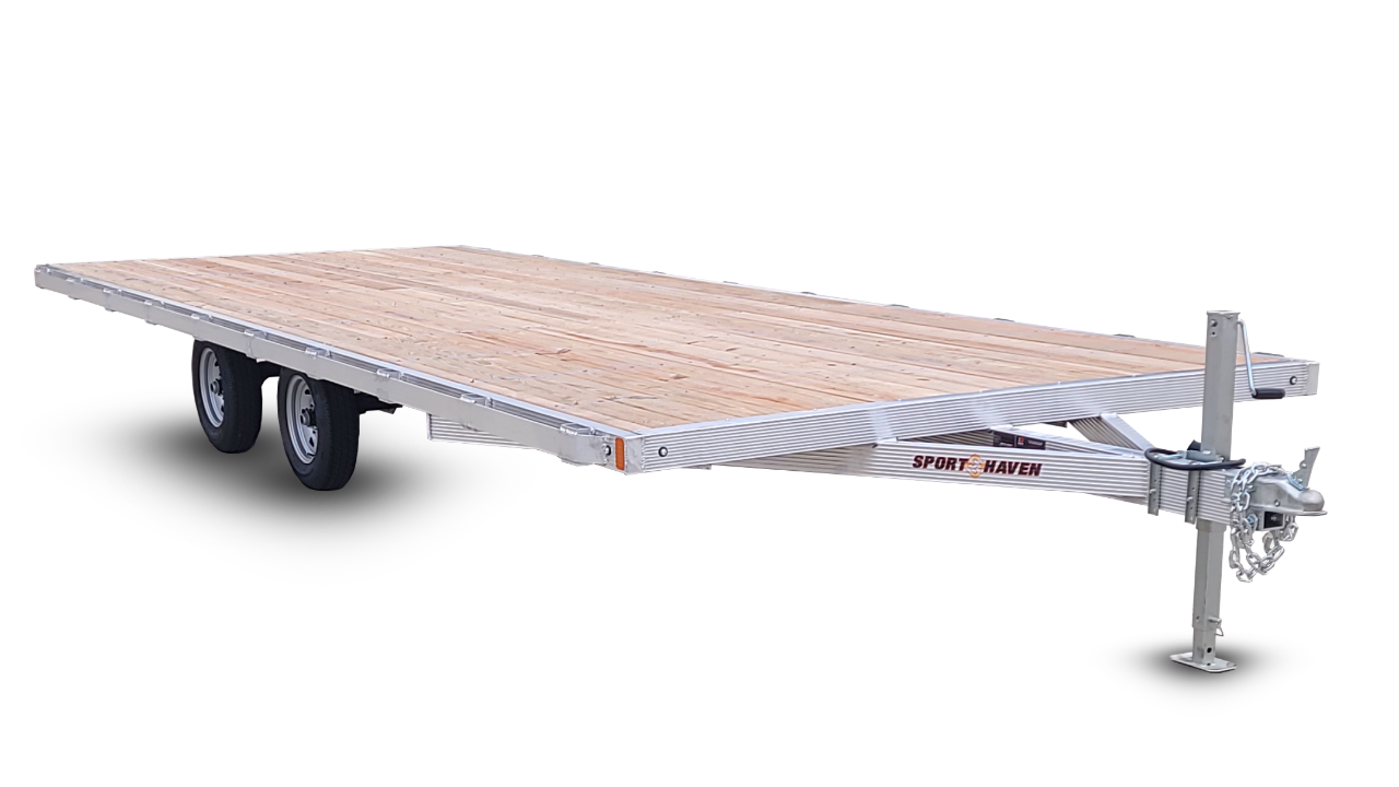 aluminum deck over series sport haven trailer
