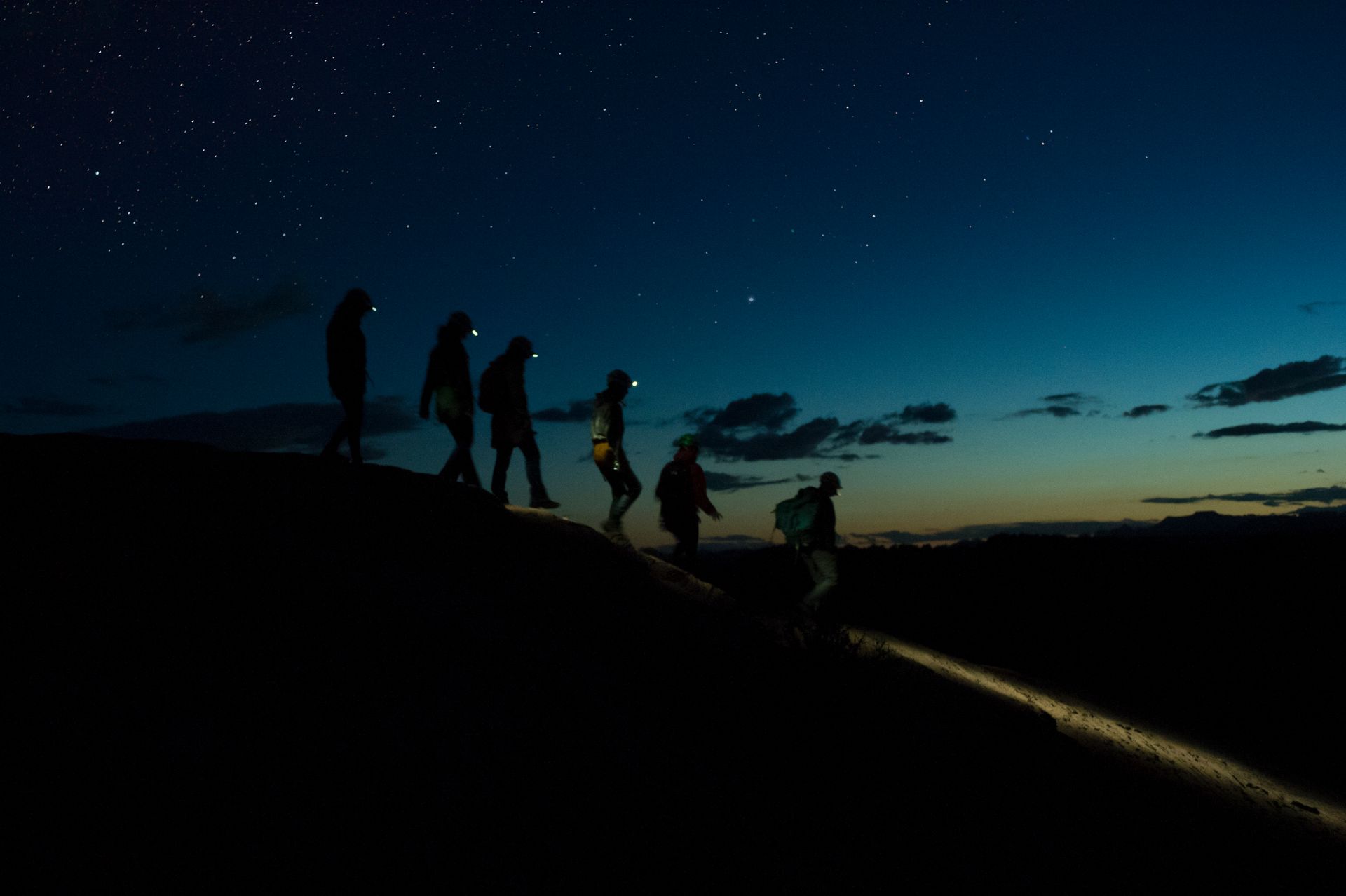 Canyoneering and Rappelling at night