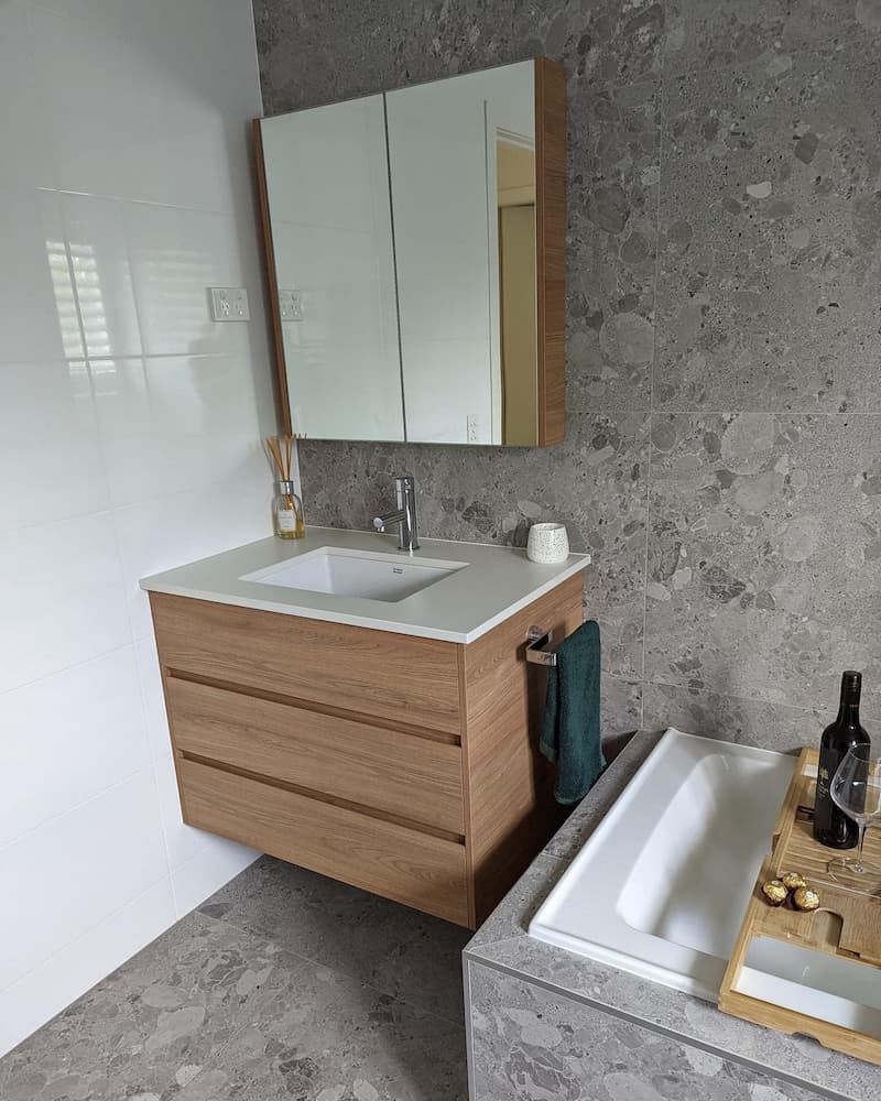 Minimalist Bathroom — Lake Macquarie Designer Kitchens In Bonnells Bay, NSW
