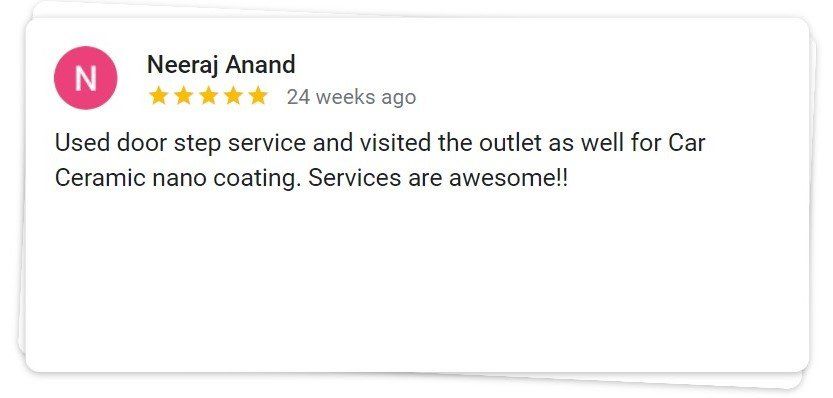 Customer reviews showcasing satisfaction with premium car paint protection and detailing services.