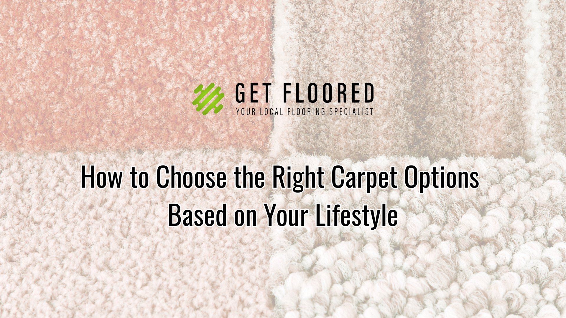 Different examples of carpet styles representing carpet options near Myrtle Beach, SC.