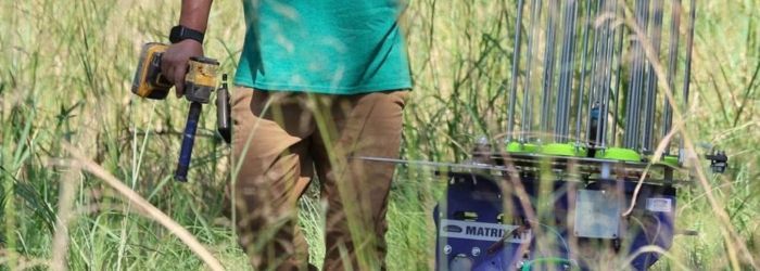 Promatic trap maintenance in the field. 