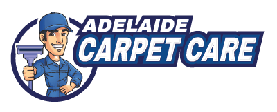 Adelaide Carpet Care logo Man cleaning carpet