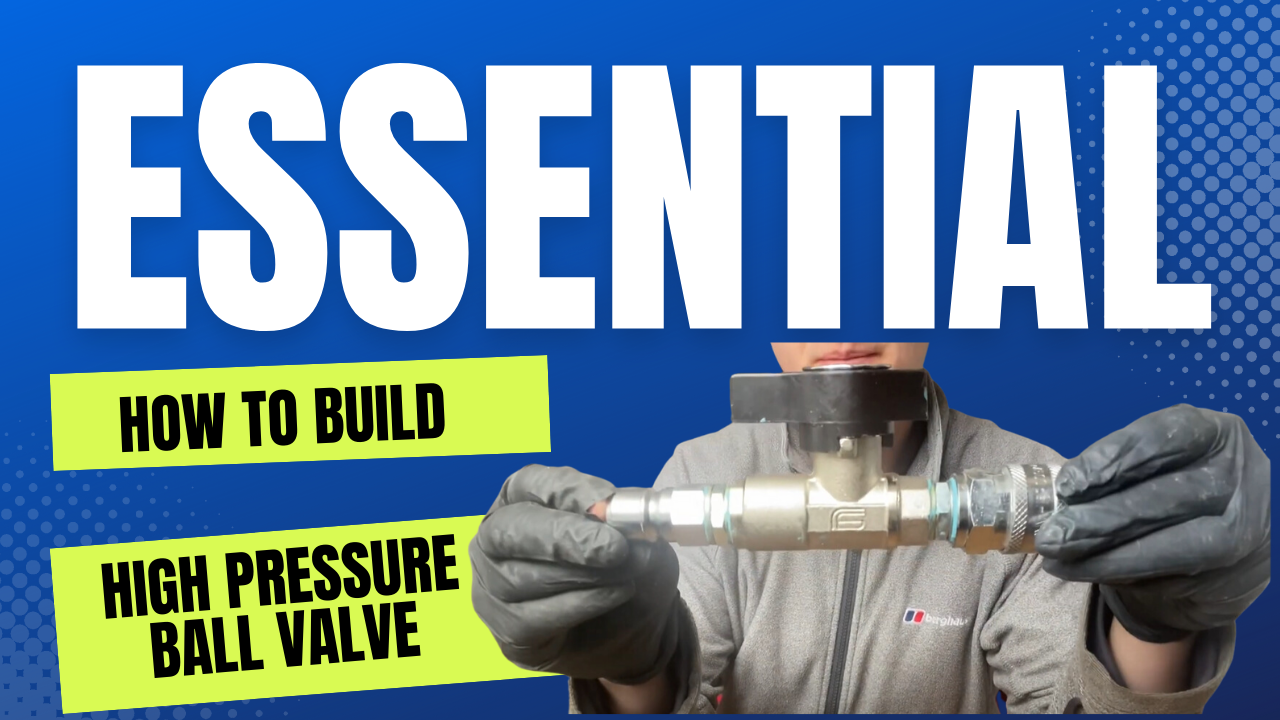 How to Build a hight pressure ball valve for pressure washing with parts