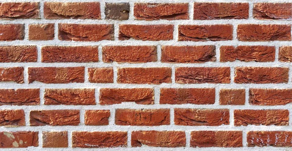 Fassade aus Ziegelsteinen
