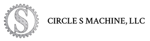 Circle S Machine, LLC logo with a gray gear and stylized S on a white background
